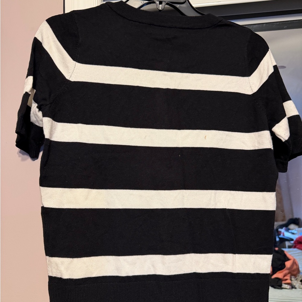 Black and White Striped T-Shirt